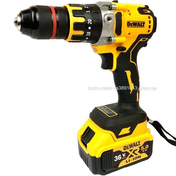 Ударний шурупокрут DeWALT DCD999 безщітковий (36V, 5AH) Акумуляторний дриль-шурупокрут з ударом Деволт 2085905696 фото
