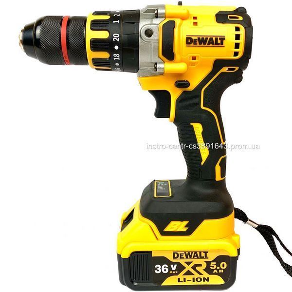 Ударний шурупокрут DeWALT DCD999 безщітковий (36V, 5AH) Акумуляторний дриль-шурупокрут з ударом Деволт 2085905696 фото