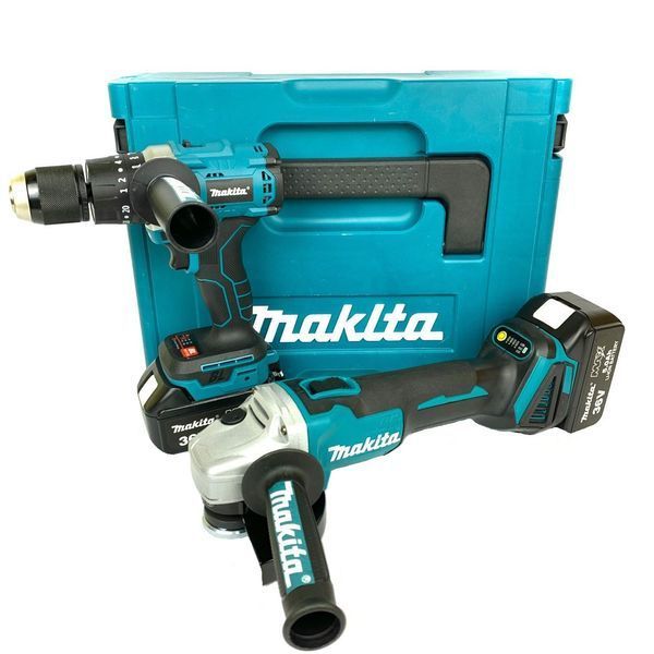 Набір акумуляторного безщіткового інструменту Makita 2в1, Болгарка makita DGA 504 + Шурупокрут make DTW 485 2131121908 фото