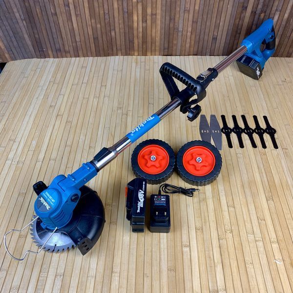 Акумуляторний тример з колесами Makita UR120DWAE (36V, 5AH) для трави, акумуляторна коса Макіта 120 2295818814 фото