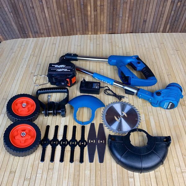 Акумуляторний тример з колесами Makita UR120DWAE (36V, 5AH) для трави, акумуляторна коса Макіта 120 2295818814 фото
