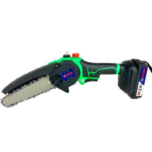 Акумуляторна мініпила Bosch UniversalChain 24 new (24V, 5 Аh, шина 15 см) з автоматичним змащенням ланцюга 2318438057 фото