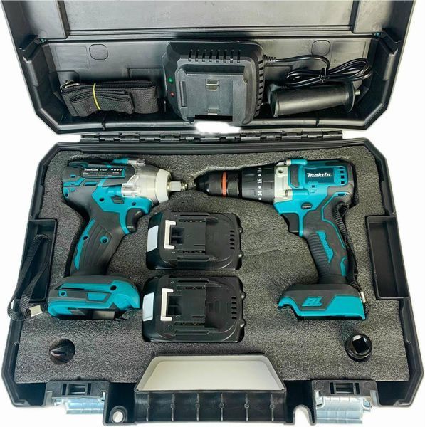 Набір аккумуляторного інструменту Makita 2в1 (36V, 5AH) безщітковий, Шуруповерт Makita DTW 485 + гайковерт Makita DTW 301 2791806359 фото
