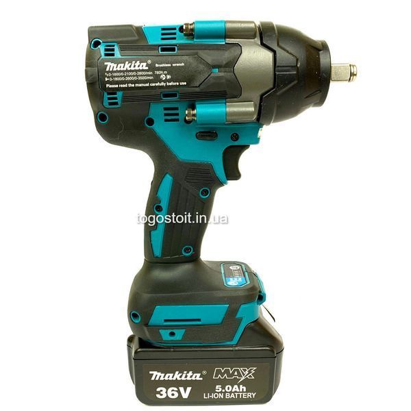 Гайковерт акумуляторний ударний безщітковий Makita DTW800BL (36V, 5AH), 850 HM 2910720857 фото