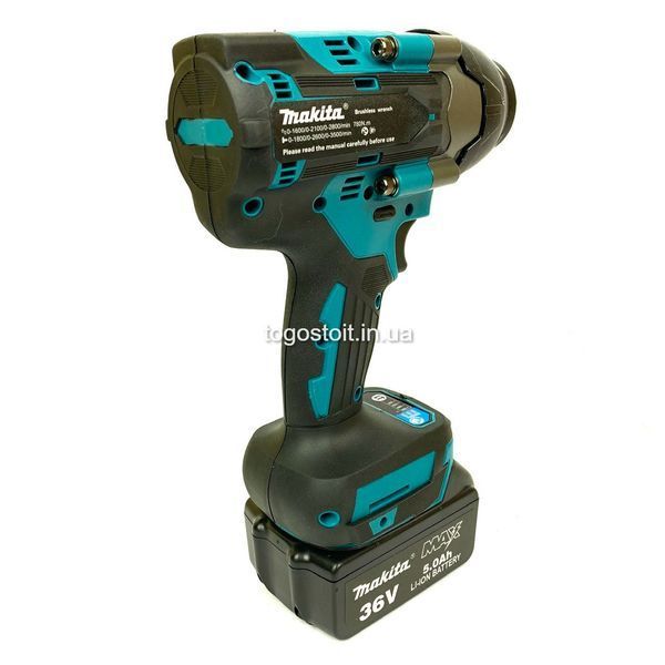 Гайковерт акумуляторний ударний безщітковий Makita DTW800BL (36V, 5AH), 850 HM 2910720857 фото